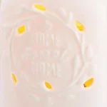Candle Warmers Etc 8.8 in. White Mason Jar Porcelain Fragrance Warmer with 'Home Sweet Home' Design thumbnail 3