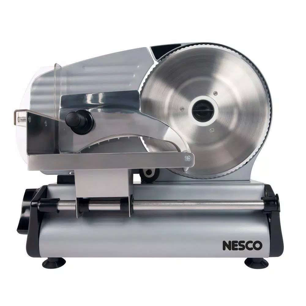 Nesco FS-250 180W Silver Electric Food Slicer with German Solingen Blade