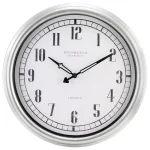 Equity by La Crosse 16 in. Silver Quartz Indoor/Outdoor Wall Clock with UV Protected Dial thumbnail 2