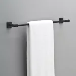Delta Averland 24 in. Matte Black Towel Bar, Contemporary Zinc Construction thumbnail 2