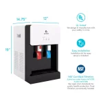 Avalon Countertop Bottleless Water Cooler Dispenser, Hot & Cold, Self-Cleaning Ozone, White thumbnail 9