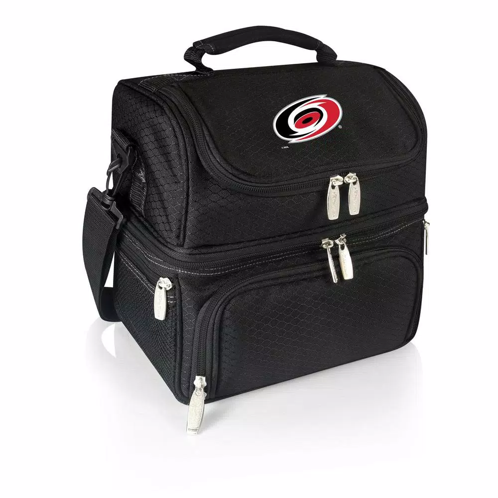 Picnic Time Pranzo Carolina Hurricanes Black Insulated Lunch Bag and Picnic Tote Set