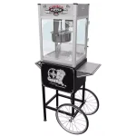 Funtime Palace 16 oz. Stainless Steel Hot Oil Popcorn Popper Machine with Cart thumbnail 6