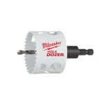 Milwaukee 2-1/2 in. Hole Dozer Bi-Metal Hole Saw with 3/8 in. Arbor & Pilot Bit thumbnail 1