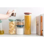BergHOFF Leo 3-Piece Glass Food Container Set with Airtight Lids and Measuring Spoon thumbnail 4