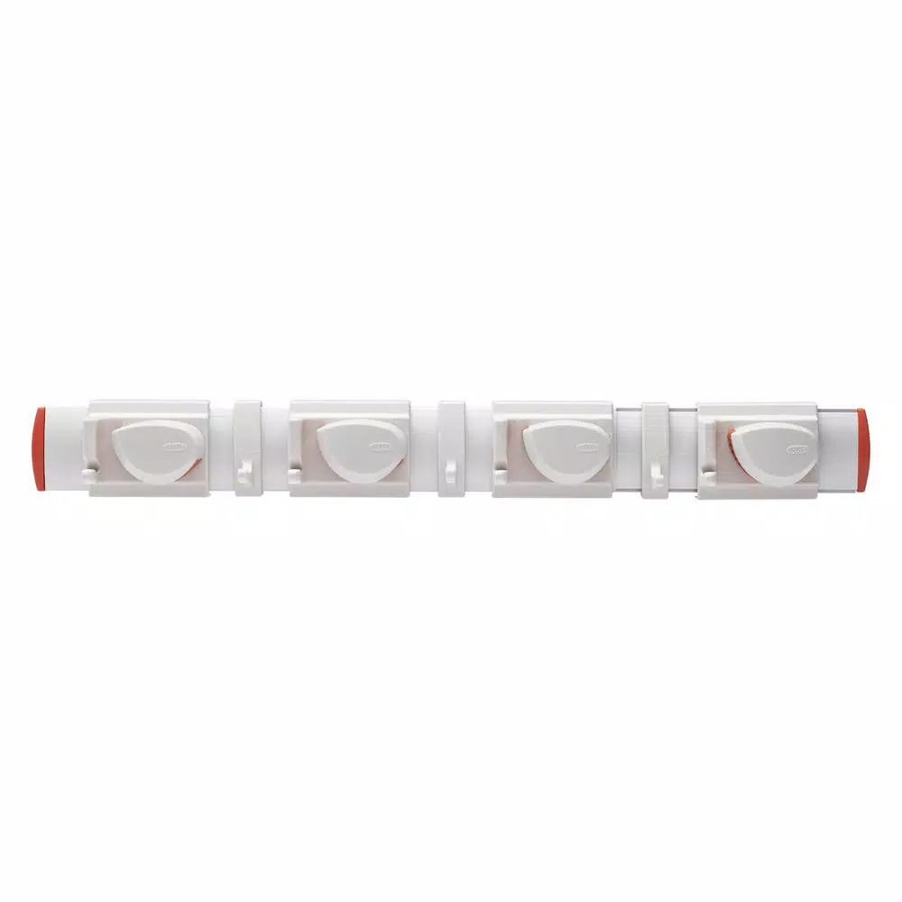 OXO Good Grips Expandable Wall-Mounted Organizer and Broom Mop Holder