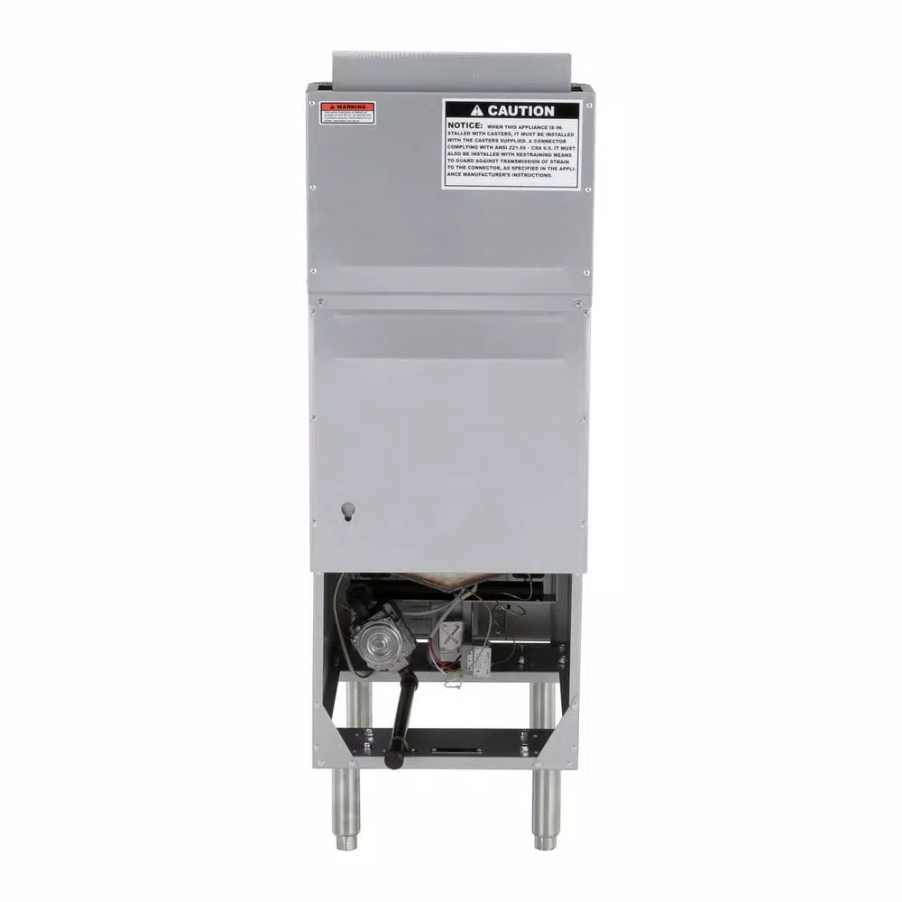 Magic Chef 35 Qt. Stainless Steel Commercial Propane Gas Deep Fryer with 4 Burners