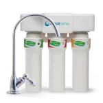 Aquasana 3-Stage Max Flow Under Counter Water Filtration System with Chrome Faucet thumbnail 1