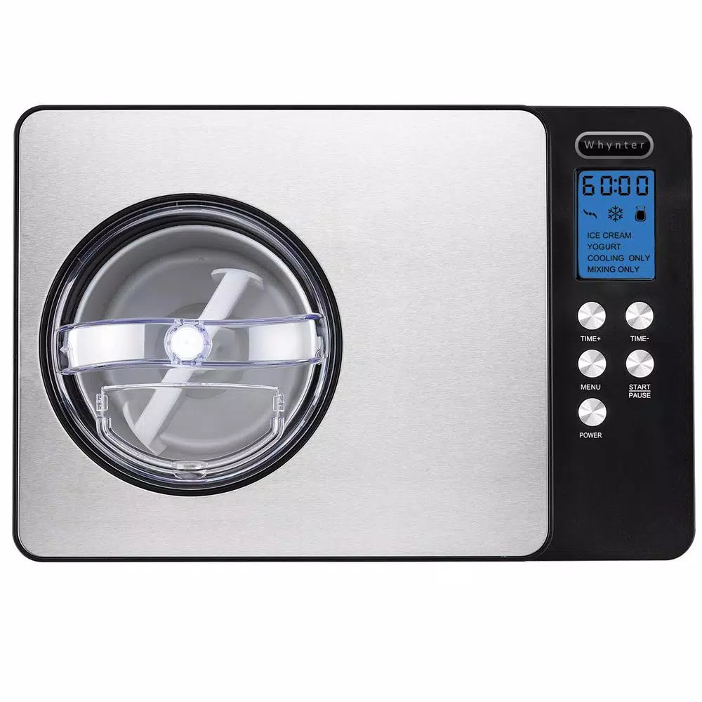 Whynter ICM-220SSY 2.1 Qt. Stainless Steel Electric Ice Cream and Yogurt Maker with Built-in Compressor