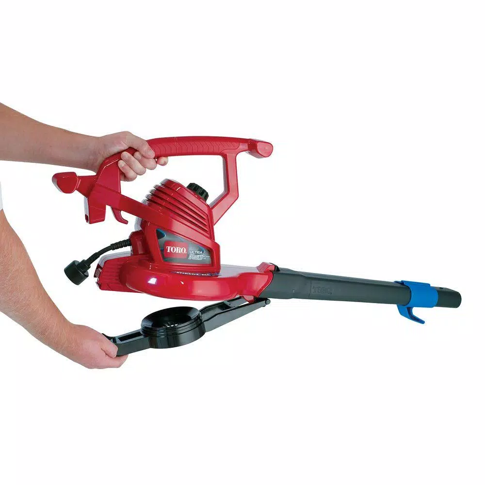 Toro UltraPlus 12 Amp Electric Leaf Blower, Vacuum, and Mulcher - 250 MPH, 350 CFM