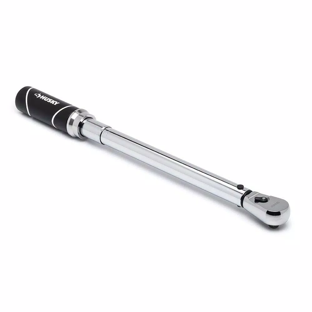 Husky 1/4 in. Drive Click Style Torque Wrench, 40-200 in-lbs