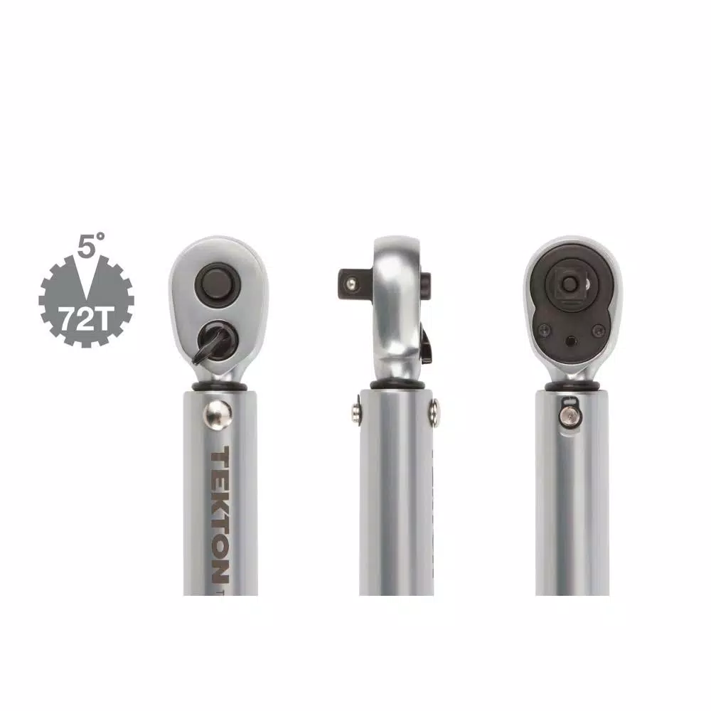 TEKTON 1/4 in. Drive Dual-Direction Click Torque Wrench, 10-150 in./lb.