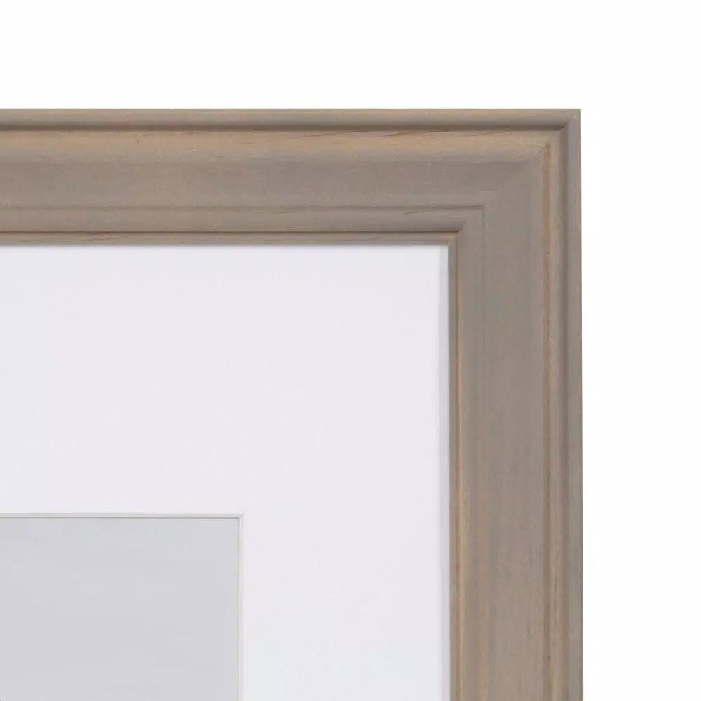 Kate and Laurel Bordeaux 10-Piece Gallery Wall Picture Frame Set - Gray, Blue, and White