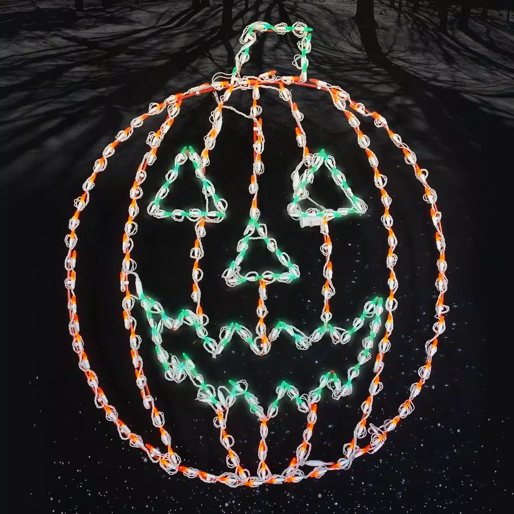 HOLIDYNAMICS HOLIDAY LIGHTING SOLUTIONS Holidynamics 44 in. Lighted LED Jack-O-Lantern Halloween Yard Decoration