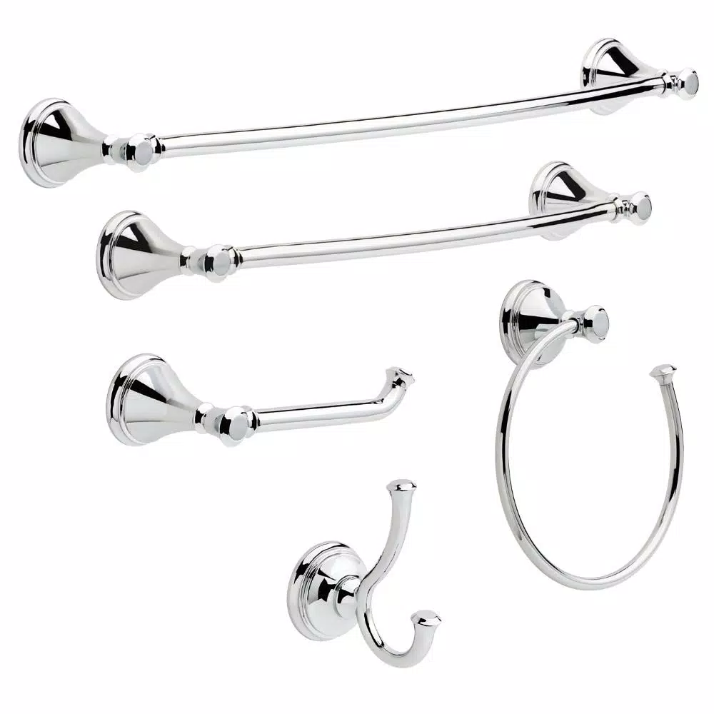 Delta Cassidy 24 in. Double Towel Bar in Polished Chrome