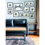 Pinnacle Gallery Perfect 9-Piece Family Decor Black Wood Collage Picture Frame Set thumbnail 3