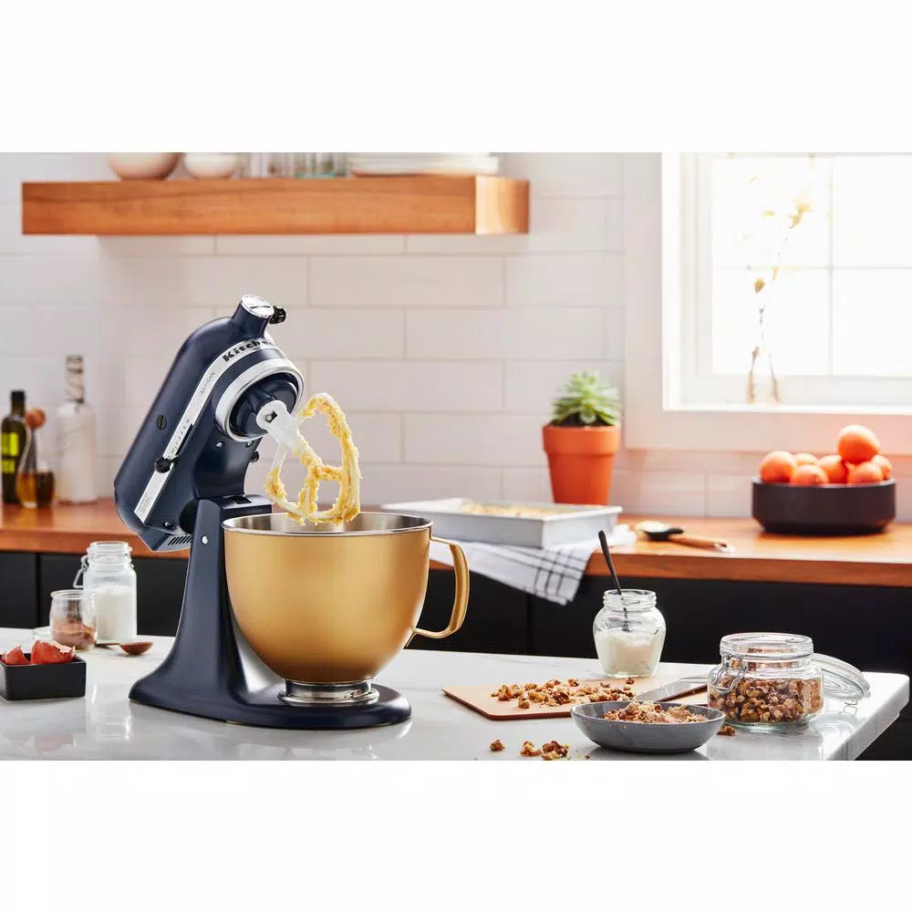KitchenAid 5 Qt. Stainless Steel Mixing Bowl, Gold Metallic Finish, for Tilt-Head Stand Mixers