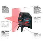 Bosch GCL 2-160 Self-Leveling Cross Line Laser & BLAZE GLM 42 135 ft. Laser Measure Combo Kit thumbnail 2