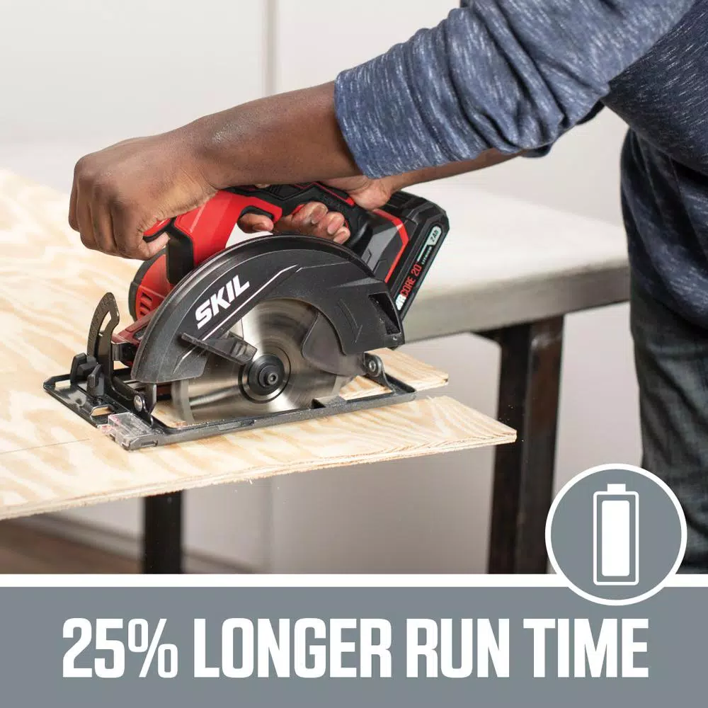 SKIL 20V PWRCore Lithium Cordless 6-1/2 in. Circular Saw Kit