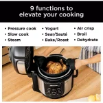 Ninja Foodi Deluxe 8 qt. Electric Pressure Cooker and Air Fryer, Stainless Steel thumbnail 4