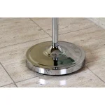 Kingston Brass Pedestal Round Plate Floor Standing Towel Rack - Polished Chrome thumbnail 6