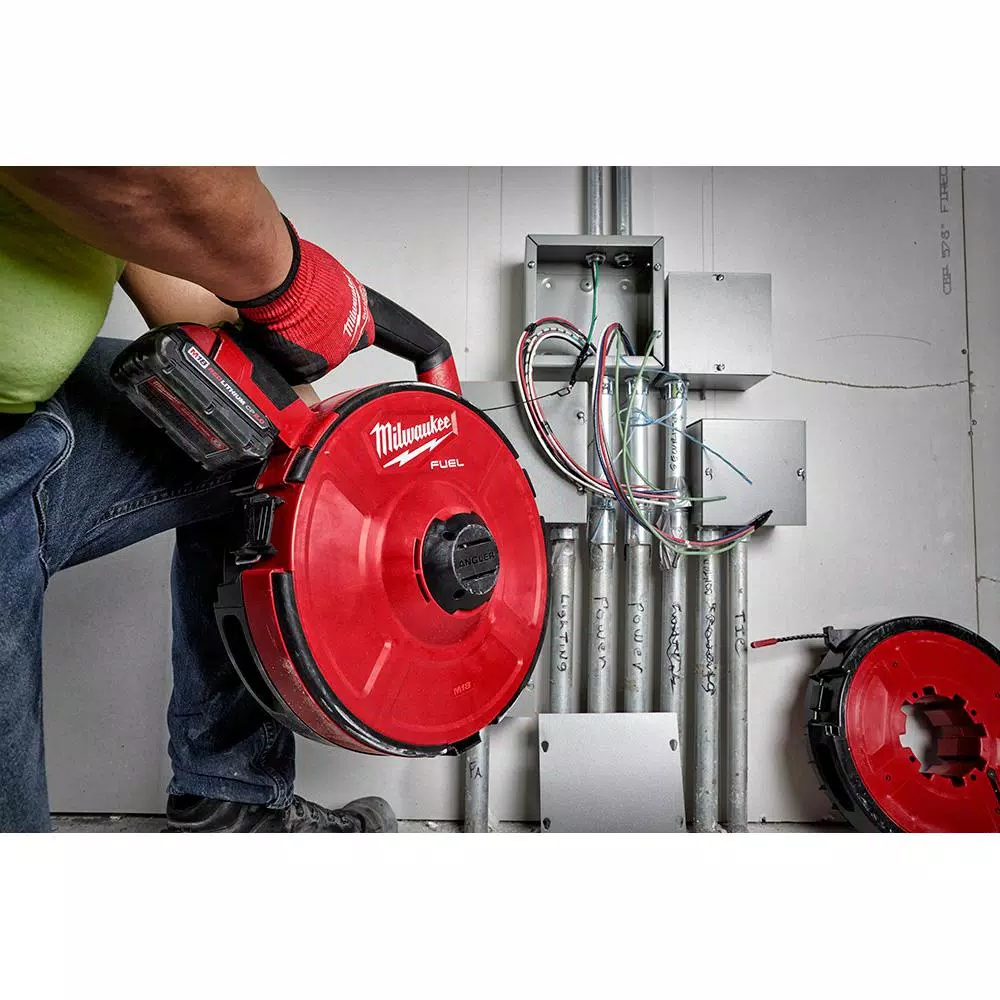 Milwaukee M18 FUEL ANGLER 100 ft. Non-Conductive Polyester Pulling Fish Tape Drum