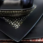 Elama Naina 16-Piece Modern Black Stoneware Dinnerware Set, Service for 4 thumbnail 2