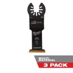 Milwaukee 1-3/8 in. Titanium Bi-Metal Universal Fit Oscillating Multi-Tool Blades, 3-Pack thumbnail 1