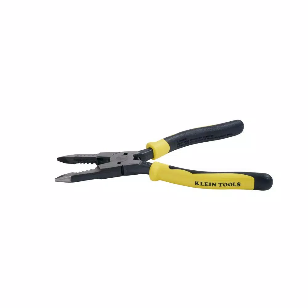 Klein Tools 8-3/8 in. All Purpose Long Nose Pliers with Spring and Wire Stripper