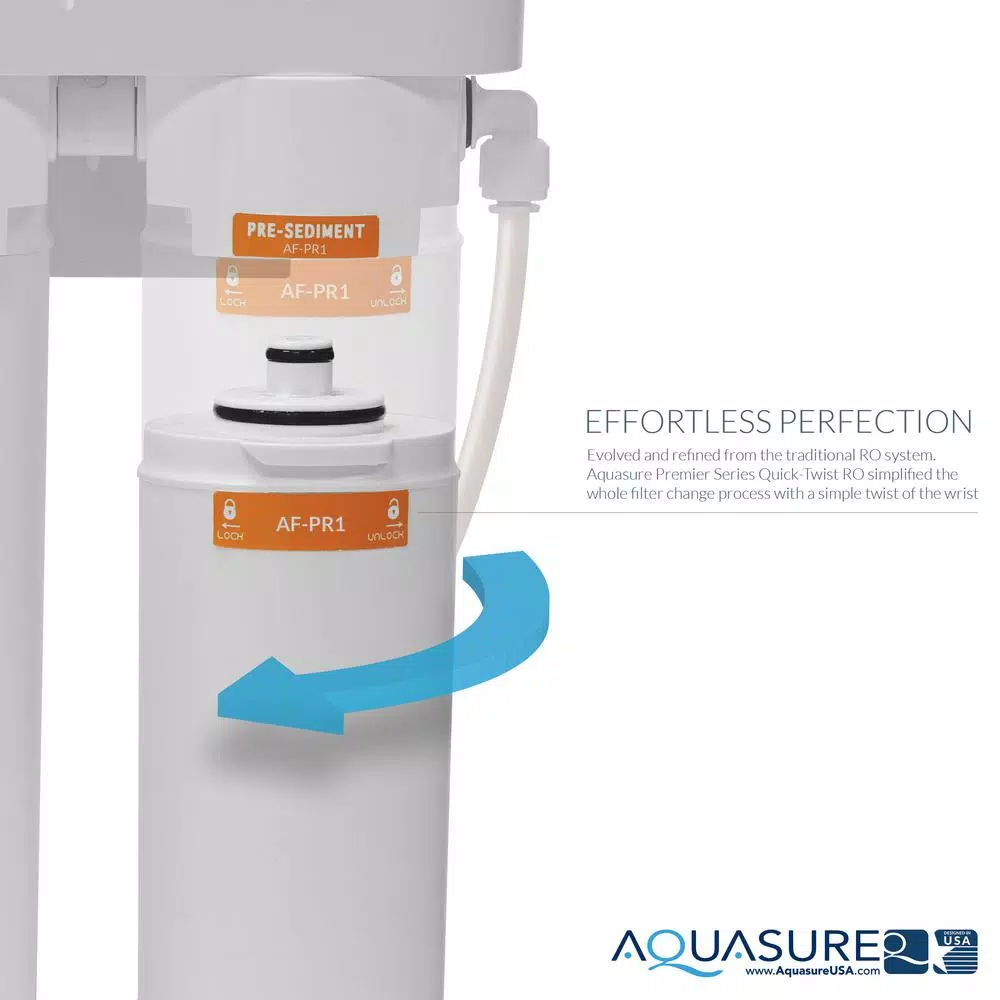 Aquasure Premier Series Stage 1 & 2 Replacement Reverse Osmosis Pre-Filtration Cartridges