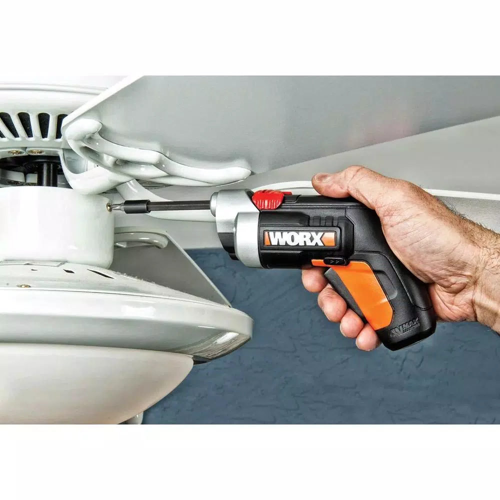 Worx XTD 4V Cordless Extended Reach Screwdriver with 8 Bits and Charger