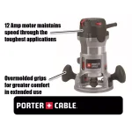 PORTER-CABLE 2.25 HP Fixed Base Router Kit, 12 Amp, Variable Speed thumbnail 2