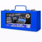Stark 1 in. Drive Jumbo Truck Deep Impact Socket Set, 10-Piece Metric Set with Metal Case thumbnail 3