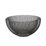 Mind Reader Black Metal Mesh Fruit Bowl - Round Decorative Wire Produce Basket thumbnail 4