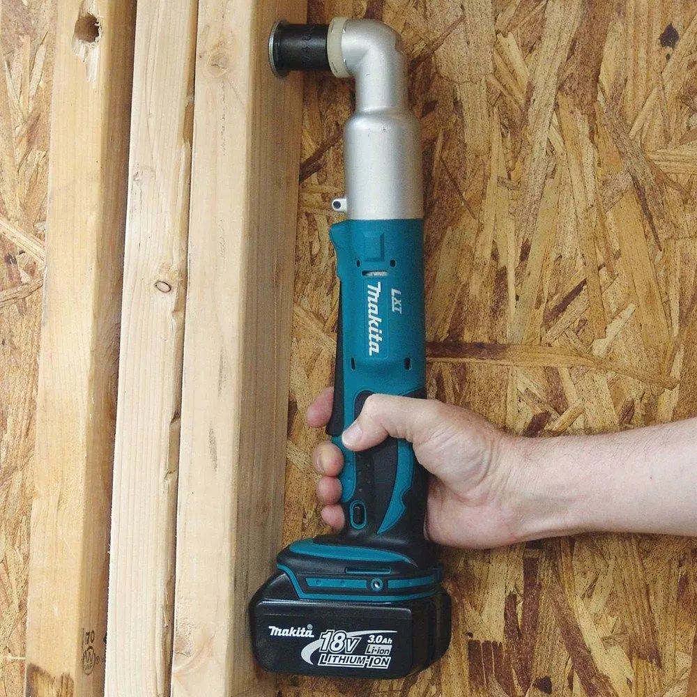 Makita 18V LXT Cordless 3/8 in. Angle Impact Wrench Kit with 2 Batteries and Charger