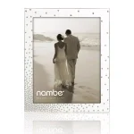 Nambe Dazzle Metal Picture Frame, 8 x 10 Silver Contemporary Tabletop Photo Frame thumbnail 1