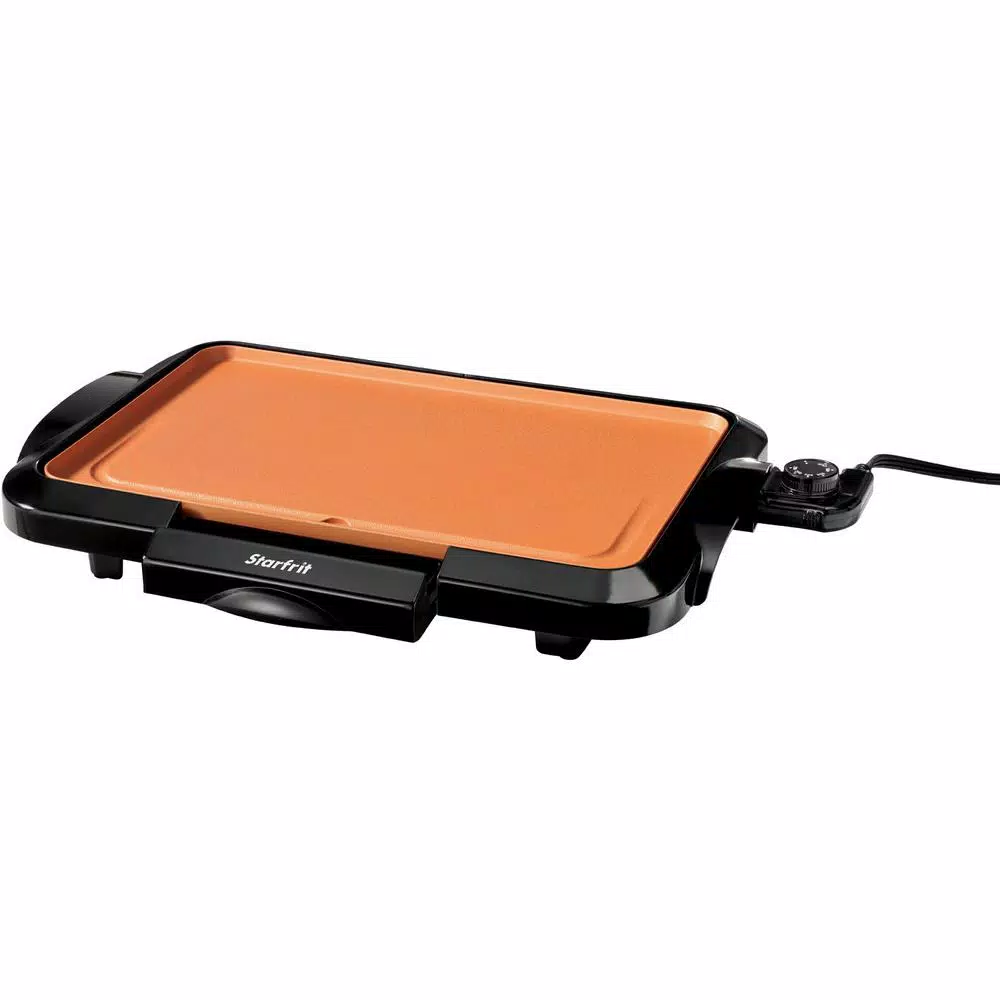 Starfrit Eco Copper Electric Griddle, 176 sq. in. Nonstick Cooking Surface, 1500W