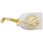 Defiant Viano Polished Brass Privacy Bed/Bath Door Lever thumbnail 5