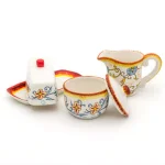 Euro Ceramica Duomo Collection Stoneware Breakfast Accessory Set thumbnail 2