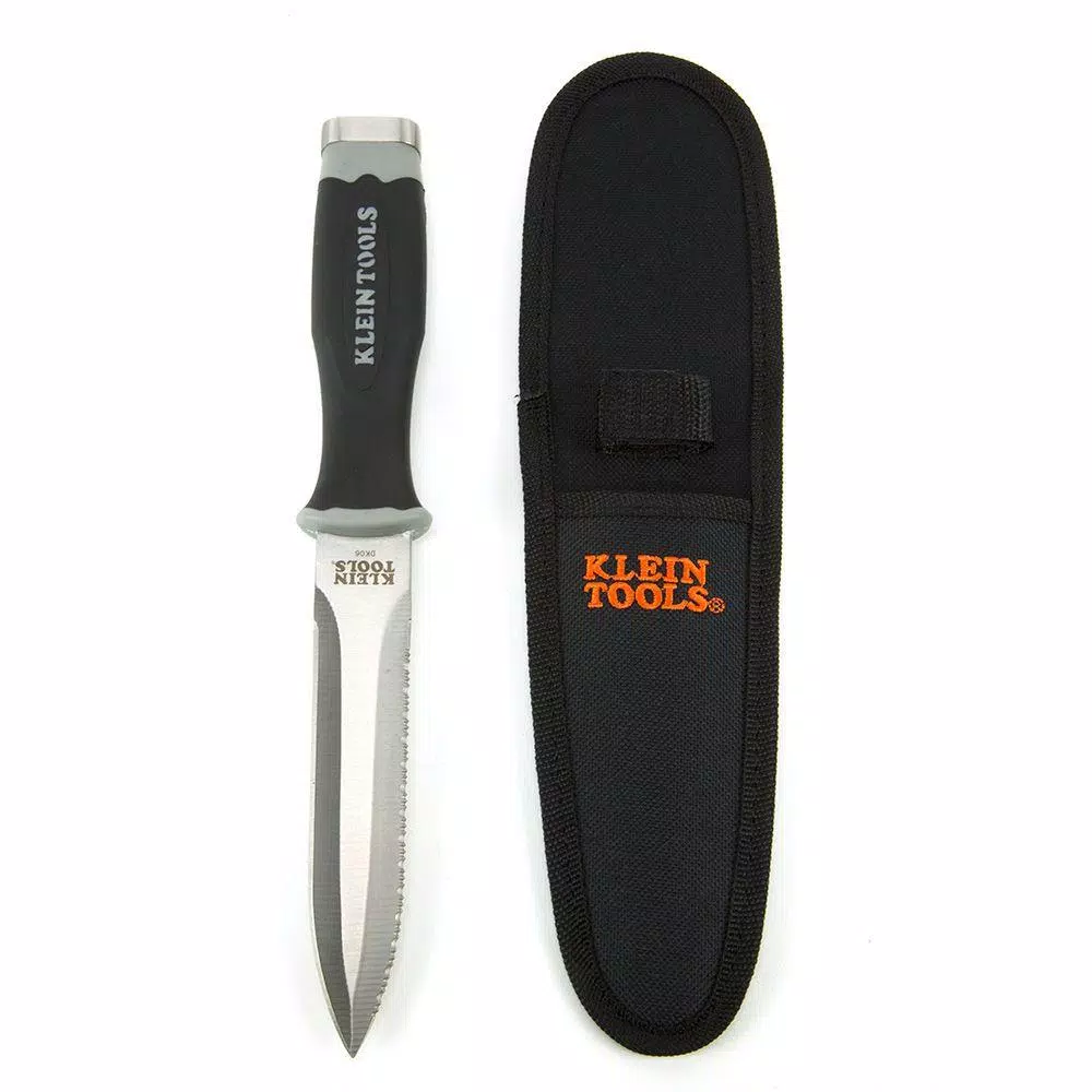 Klein Tools 10-3/4 in. Serrated Duct Knife with 5-1/2 in. Stainless Steel Blade