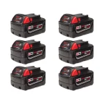 Milwaukee M18 18V REDLITHIUM XC 3.0 Ah Lithium-Ion Battery Pack (6-Pack) thumbnail 1
