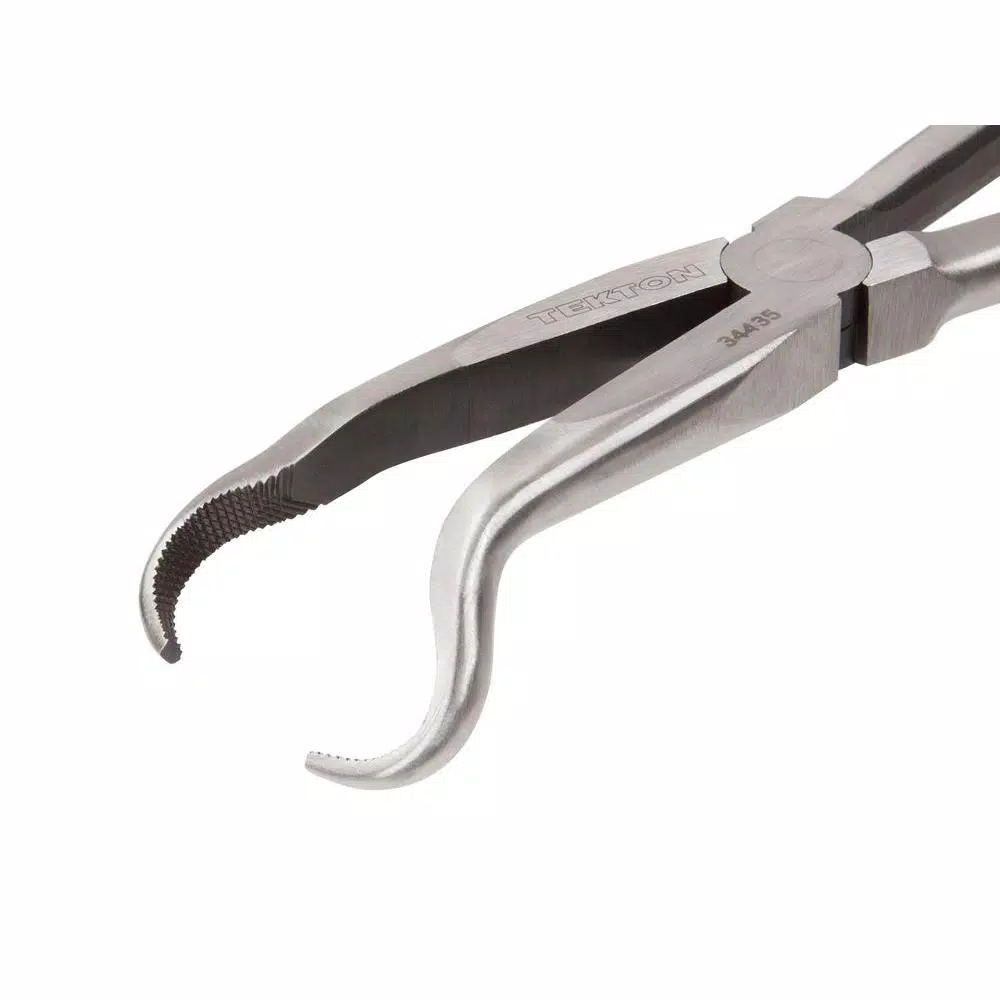 TEKTON 10-1/2 in. Long Reach Hose Ring Pliers with Crosscut Teeth