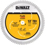 DEWALT FLEXVOLT 12 in. 78-Teeth Carbide-Tipped Miter Saw Blade (2-Pack) thumbnail 2