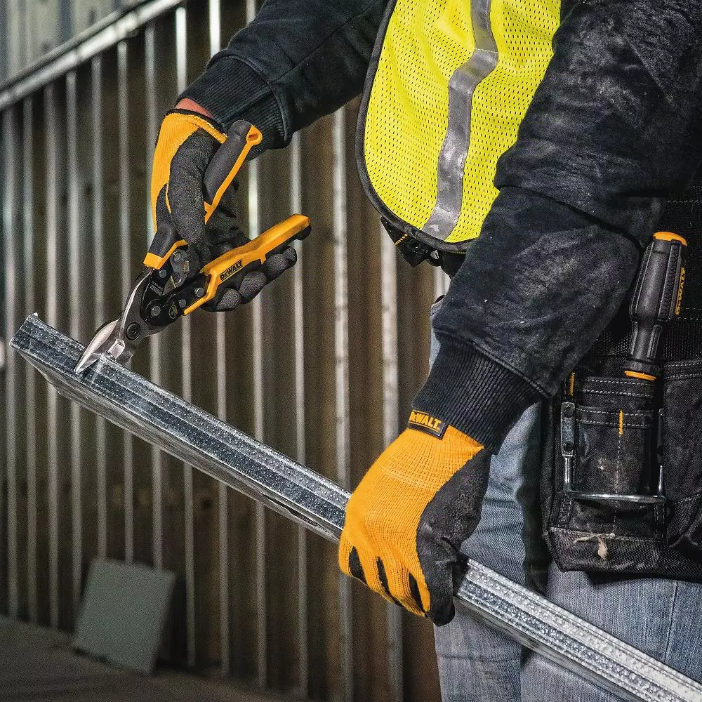 DEWALT 10.1 in. Straight-Cut Aviation Snip with Ergo Design