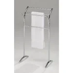 Kings Brand Furniture Minimalist 4-Bar Free-Standing Towel Rack in Polished Chrome thumbnail 1