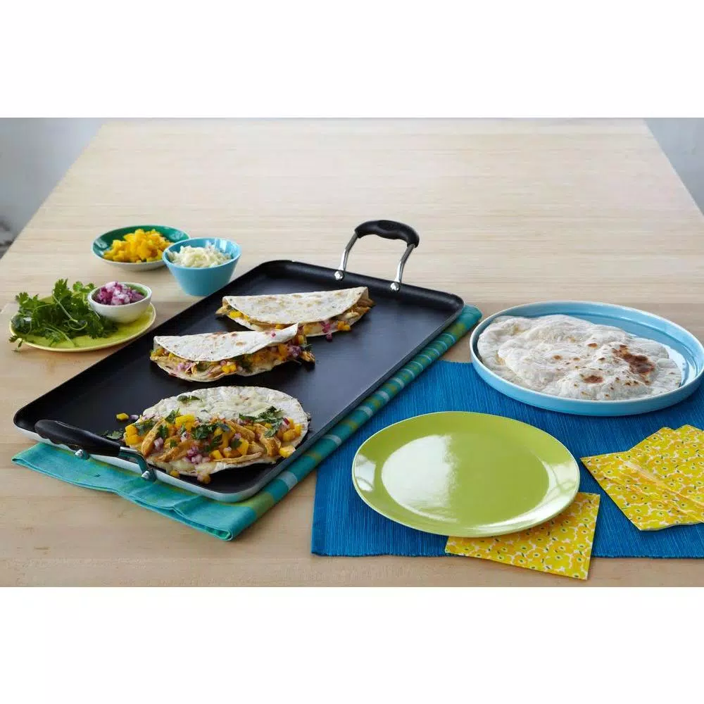 IMUSA 26 in. Nonstick Double Burner Aluminum Griddle