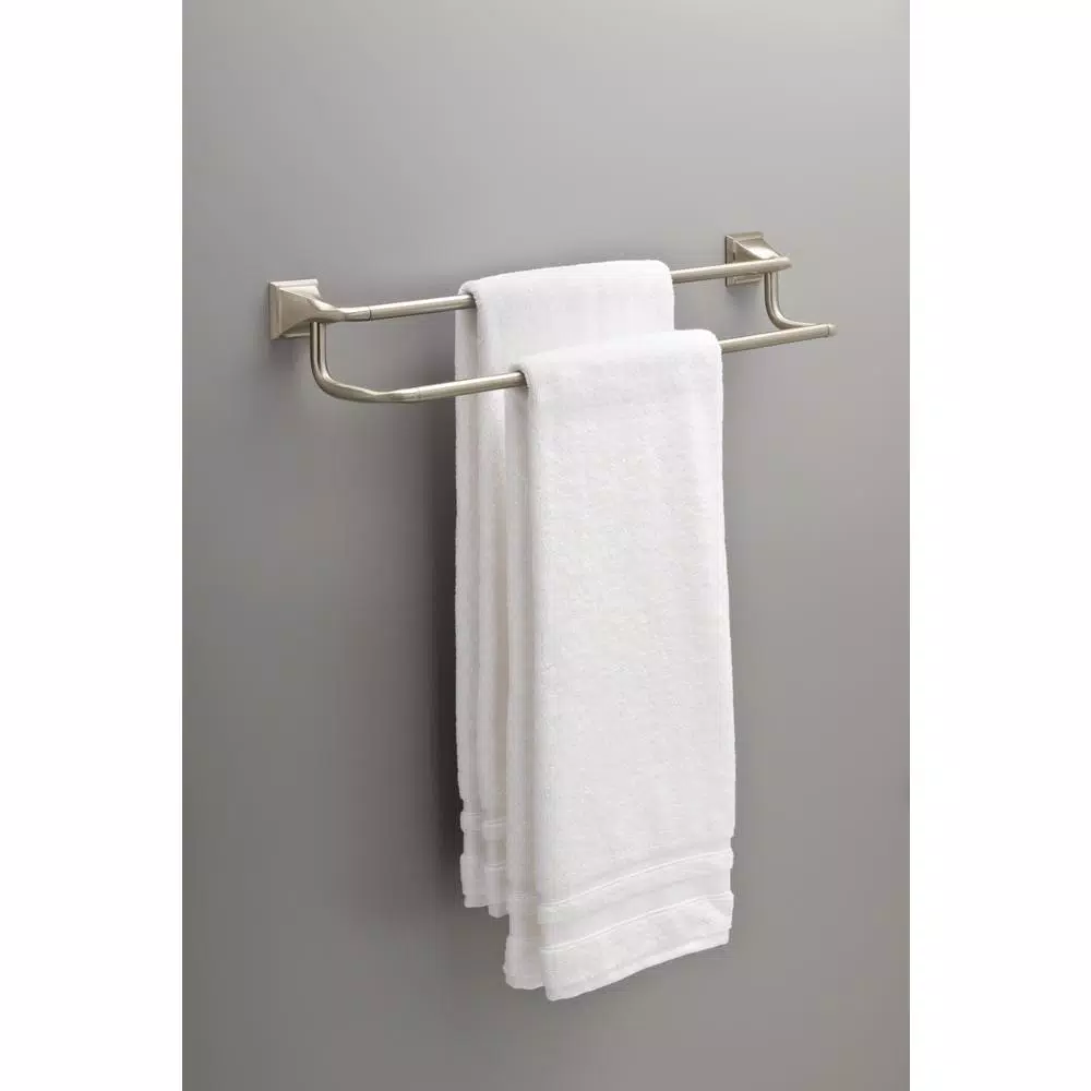 Delta Everly 24 in. Double Towel Bar in SpotShield Brushed Nickel