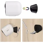 Wasserstein Magnetic Wall Mount for Arlo Ultra 2, Ultra, Pro 4, and Pro 3 (3-Pack, Black) thumbnail 3