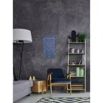 Unbranded Marmont Hill Blue Triangle Macrame Wall Tapestry - Hand Woven Cotton Wall Hanging thumbnail 3