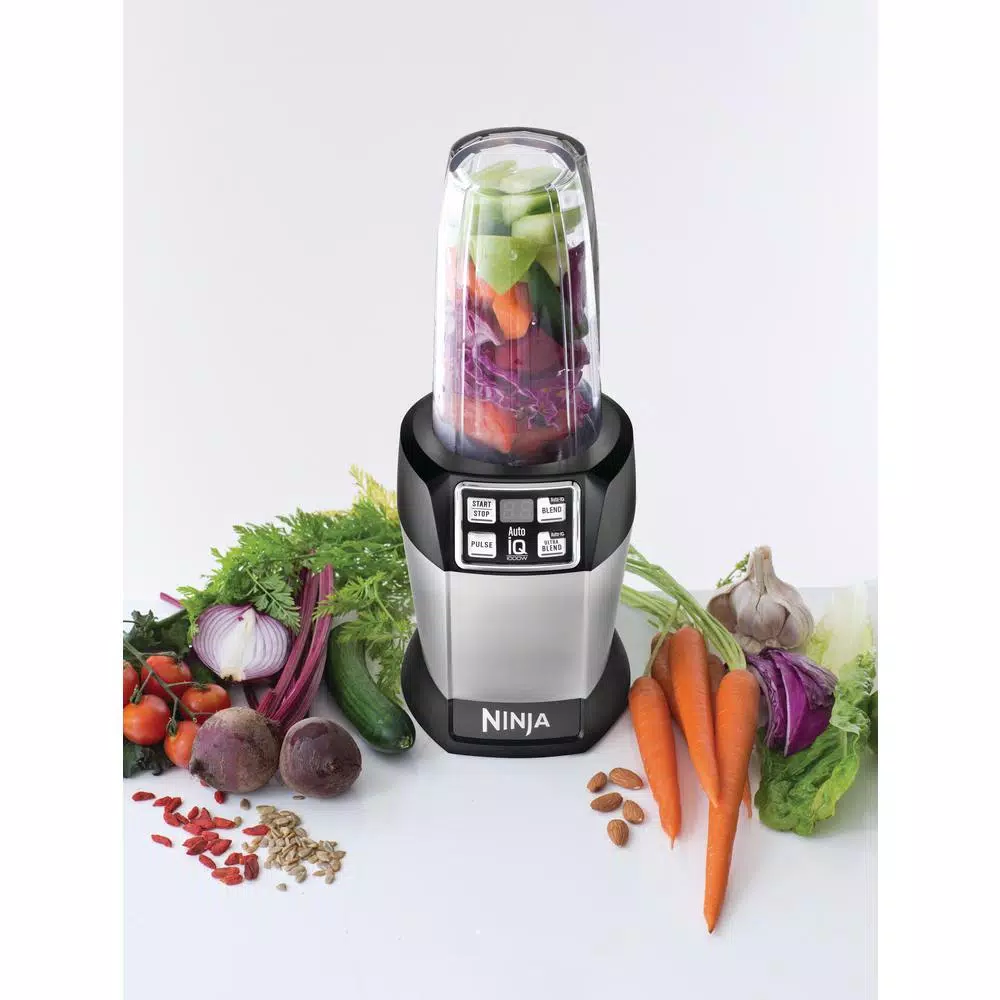 NINJA Nutri Ninja Auto-iQ Single Serve Blender, 1000W, 24 oz. Black